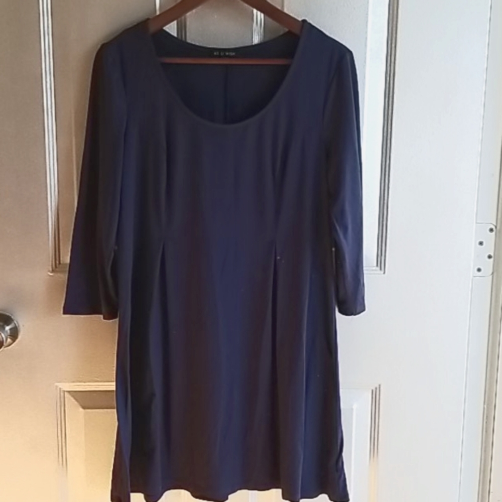 Blue tunic dress